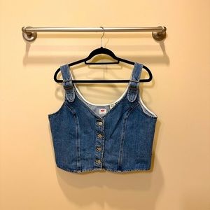 Levi Denim Corset NWT